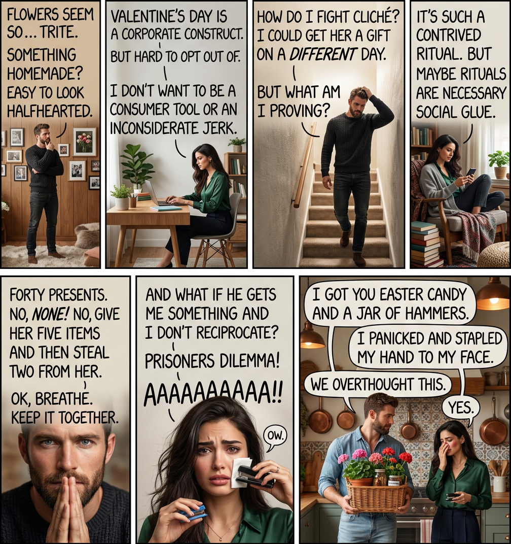 The worst resolution to the Valentine Prisoner's Dilemma when YOU decide not to give your partner a present but your PARTNER decides to testify against you in the armed robbery case.