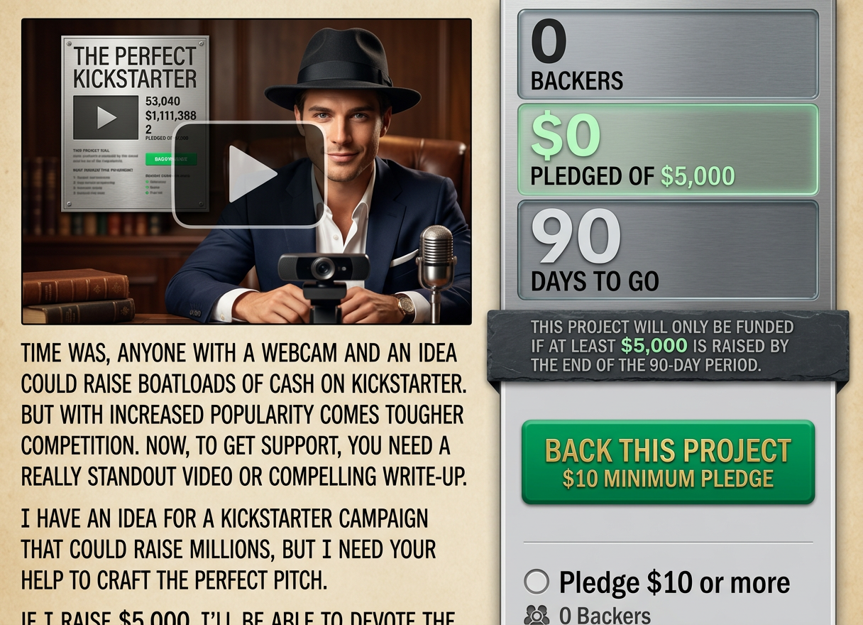 If you pledge more than $50 you'll get on the VIP list and have first dibs on a slot on ANY of the pledge levels in the actual campaign.