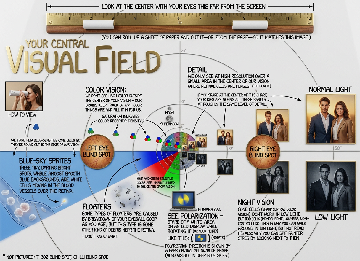 I recently learned something that solved a mystery that had bugged me since childhood--why, when I looked at an analog clock, the hand would sometimes seem to take a couple seconds to start ticking. Google "stopped clock illusion".