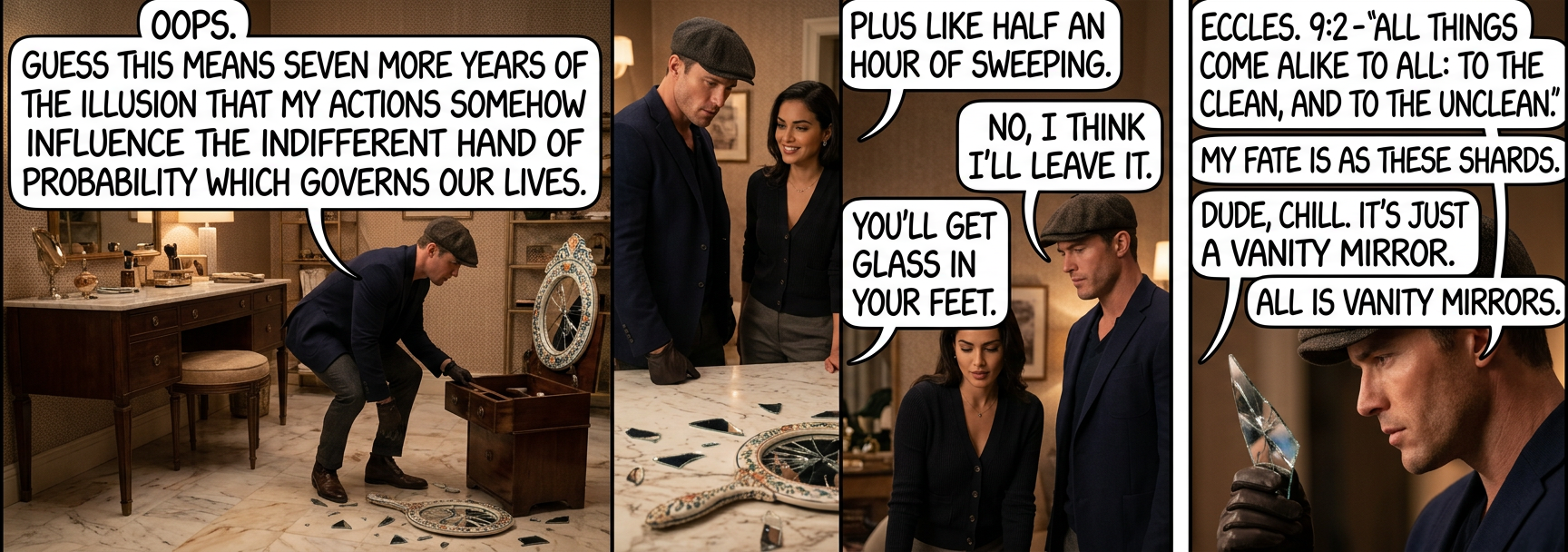 'I see you're in this mood again.' 'I am always in this mood.'