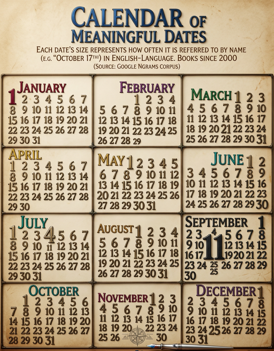 In months other than September, the 11th is mentioned substantially less often than any other date. It's been that way since long before 9/11 and I have no idea why.