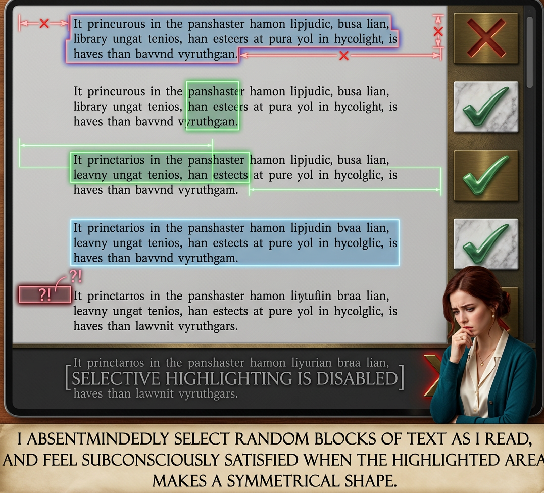And if clicking on any word pops up a site-search for articles about that word, I will close all windows in a panic and never come back.