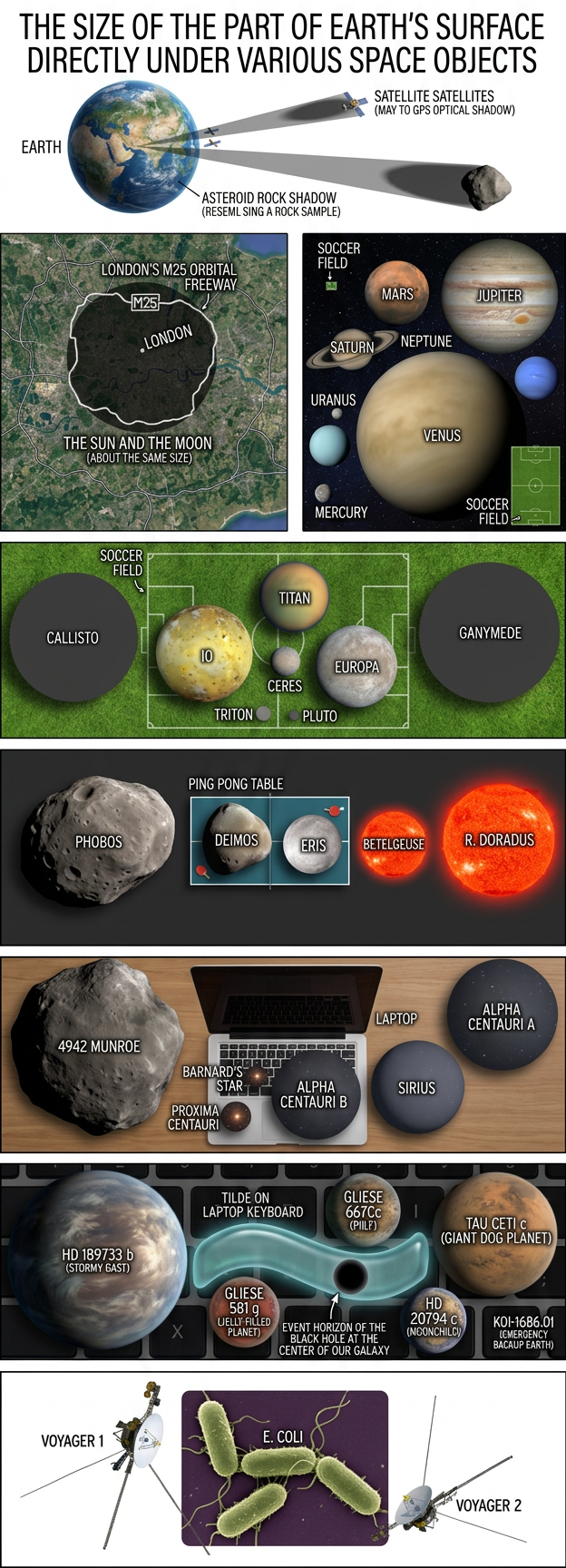 If the celestial sphere were mapped to the Earth's surface, astronomy would get a LOT easier; you'd just need a magnifying glass.