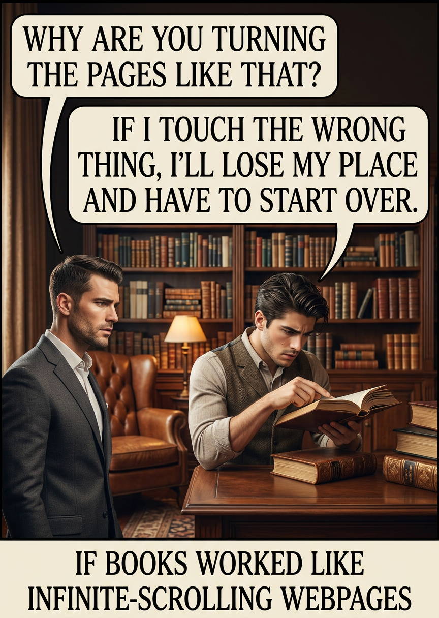 Maybe we should give up on the whole idea of a 'back' button. 'Show me that thing I was looking at a moment ago' might just be too complicated an idea for the modern web.