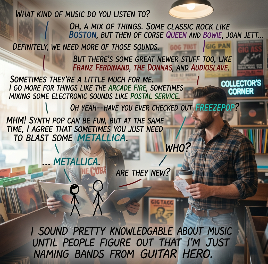 When Guitar Hero 2 comes out I'll have fresh conversational material for MONTHS.