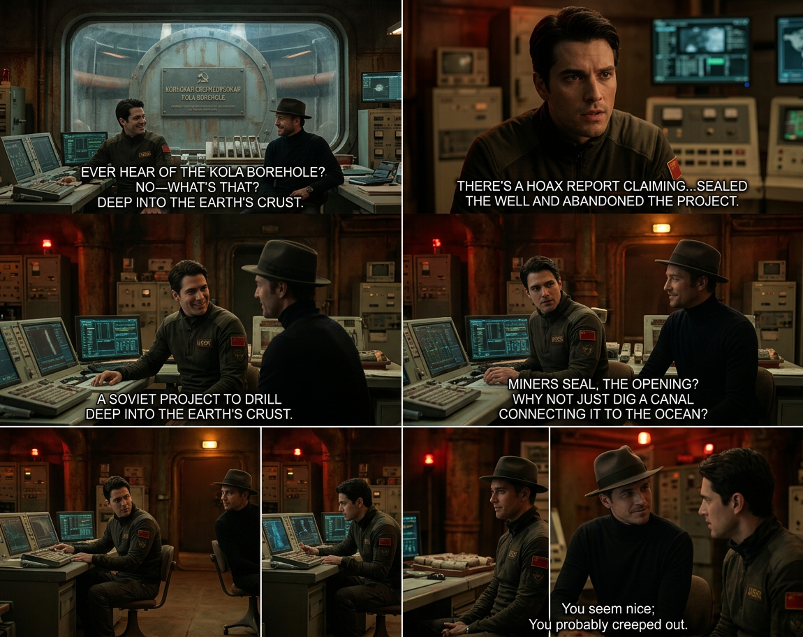 Tonight's top story: Lucifer, the Prince of Darkness, died in his home this morning at the age of [unintelligible rune]. Due to the large number of sharks inhabiting his former kingdom, no body could be recovered.