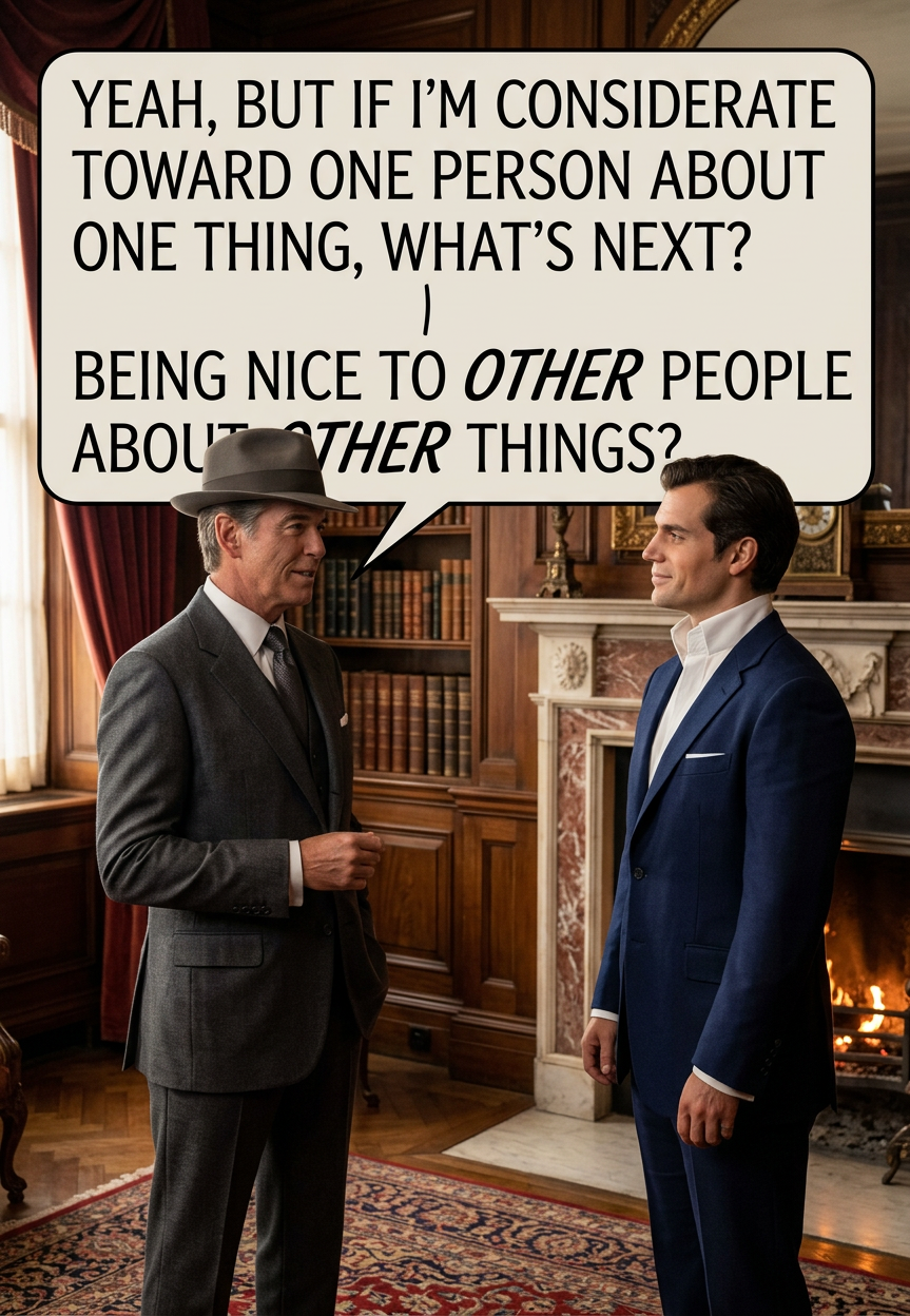 Sure, taking a few seconds to be respectful toward someone about something they care about doesn't sound hard. But if you talk to hundreds of people every day and they all start expecting that same consideration, it could potentially add up to MINUTES wasted. And for WHAT?
