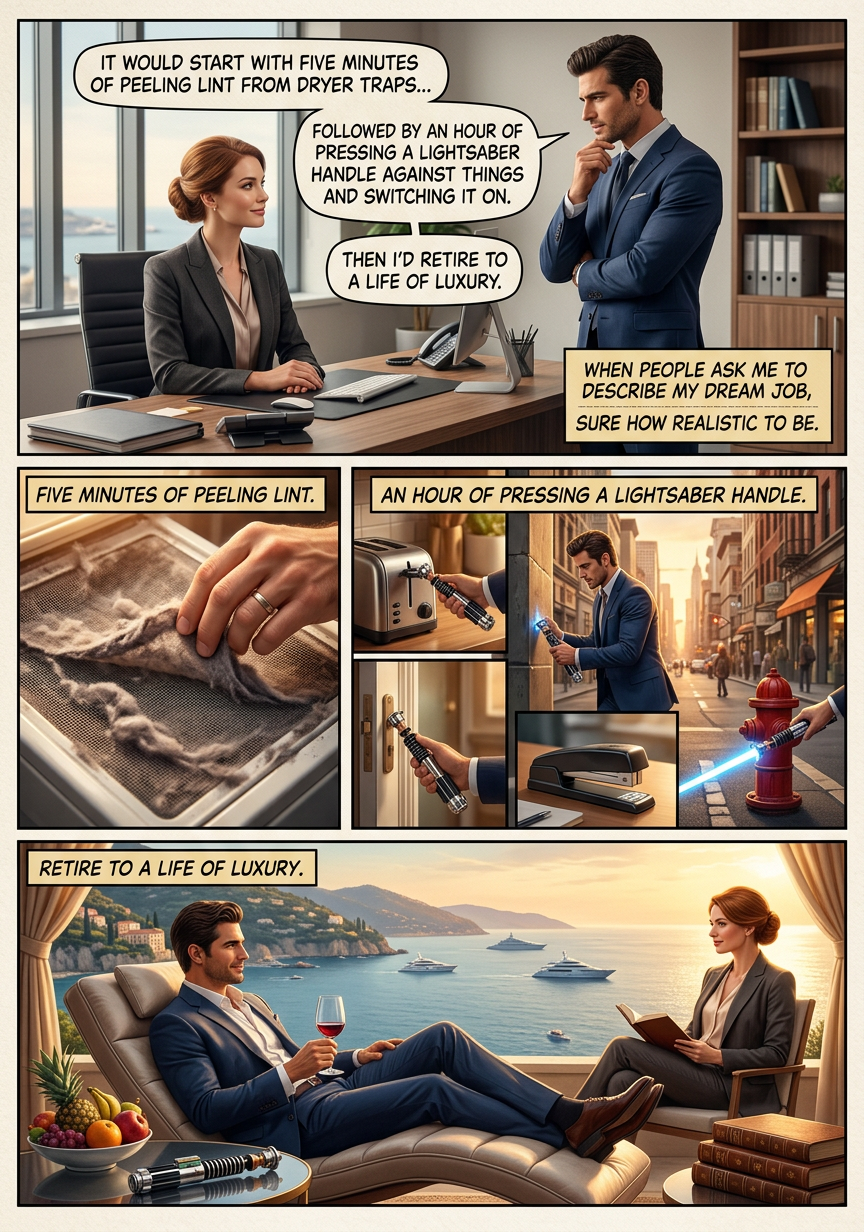 They'd convince me to come out of retirement for one last job: biting into a giant lump of slightly soft wax a couple of times.