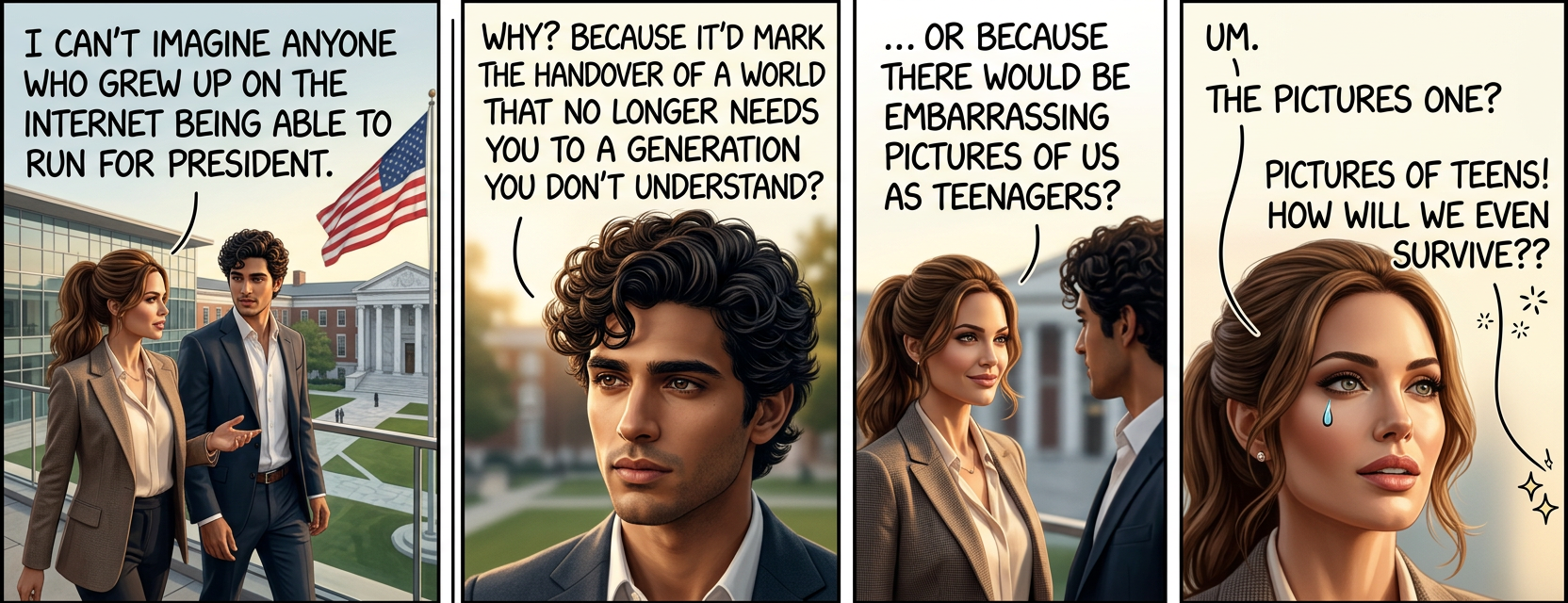 Anyone who thinks we're all going to spend the 2032 elections poring over rambling blog posts by teenagers has never tried to read a rambling blog post by a teenager.