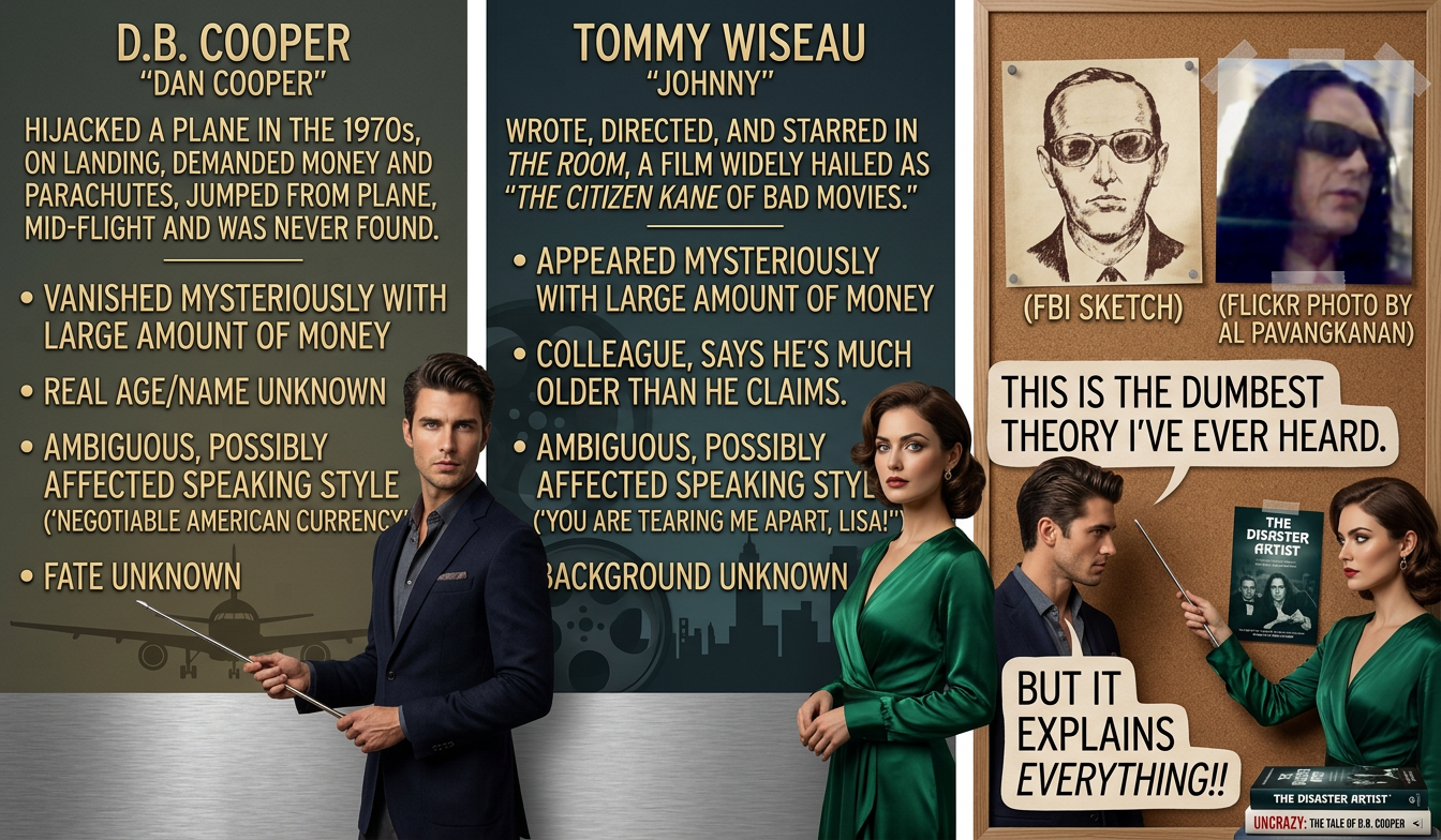 'Why on Earth would someone commit air piracy just to finance a terrible movie decades later?' 'People are very strange these days.'