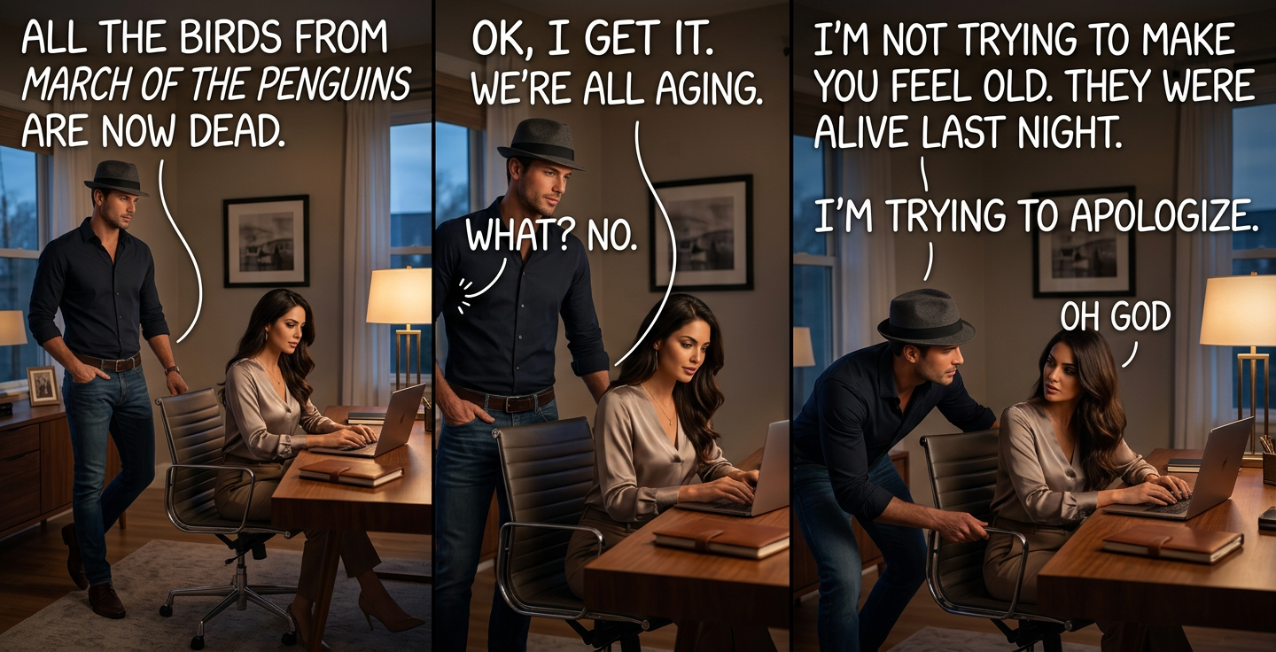 You ARE getting older, though.