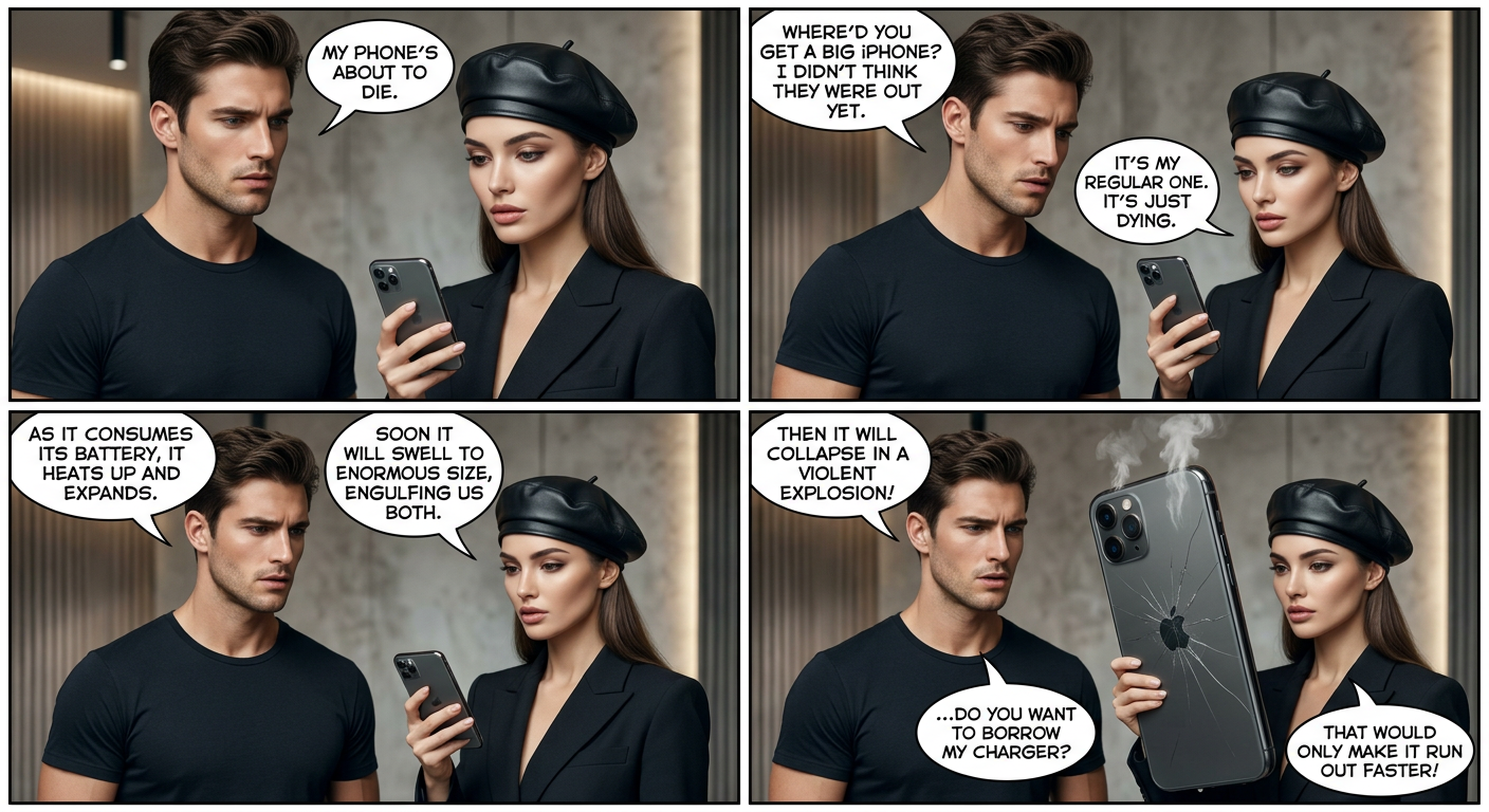 When it explodes, it will cast off its outer layers, leaving behind nothing but a slowly fading PalmPilot, calculator, or two-way pager.