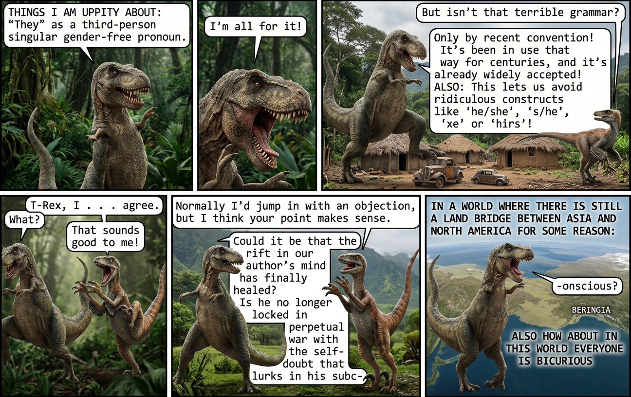 Guys: while I was writing this, I accidentally swallowed a table-sized slab of drywall.  I know!  Wacky.