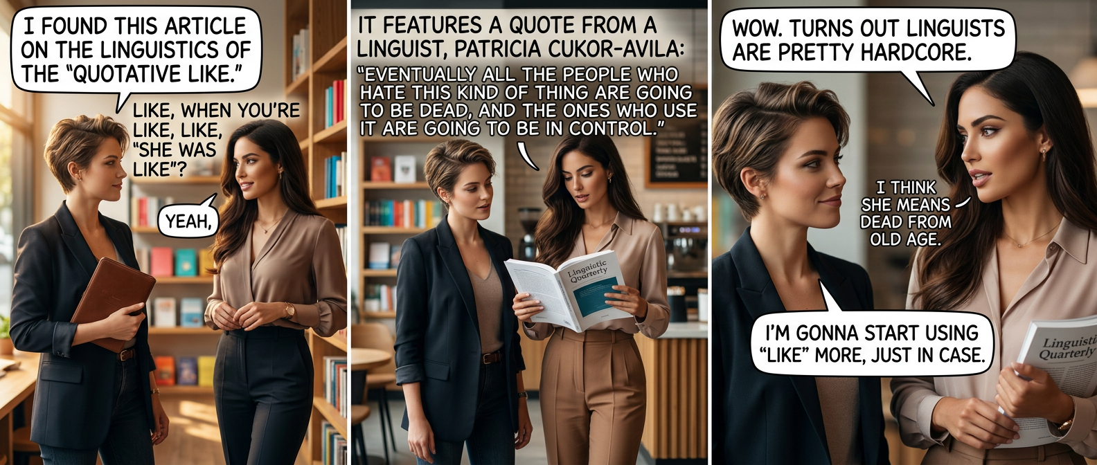 God was like, "Let there be light," and there was light.