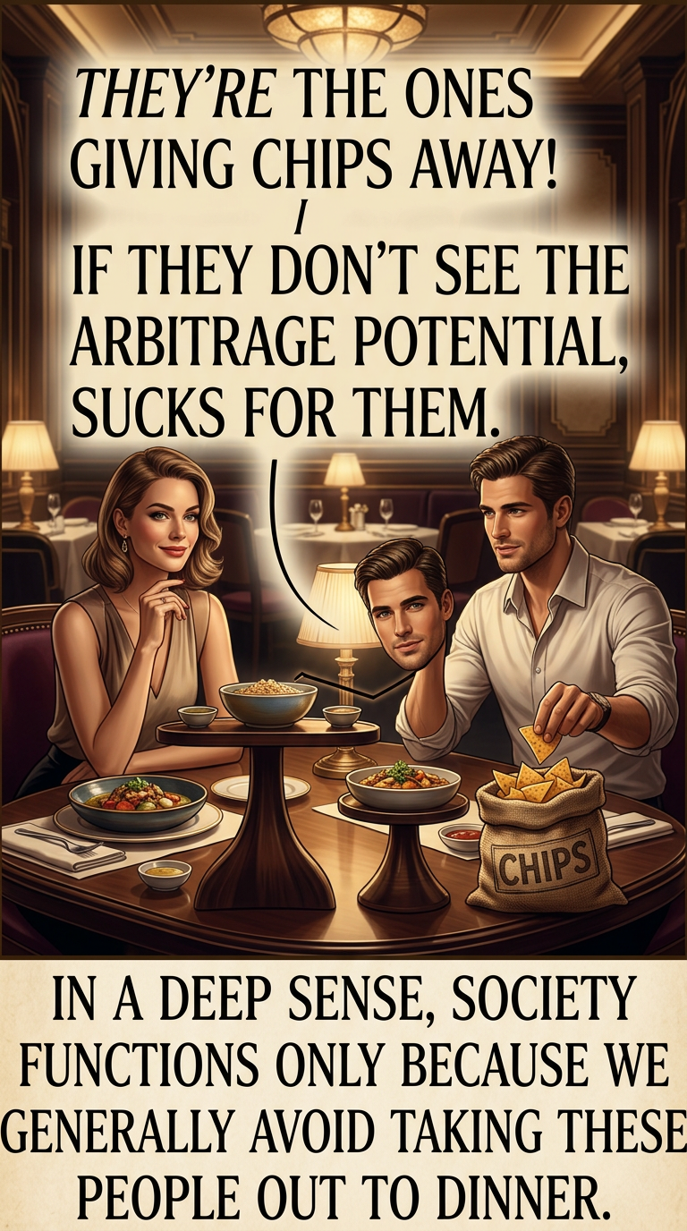 The invisible hand of the market never texts me back.