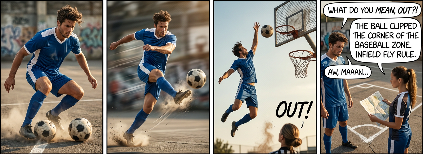 Shoot, it landed in the golf course. Gonna be hard to get it down the--oh, never mind, it rolled onto the ice hazard. Face-off!