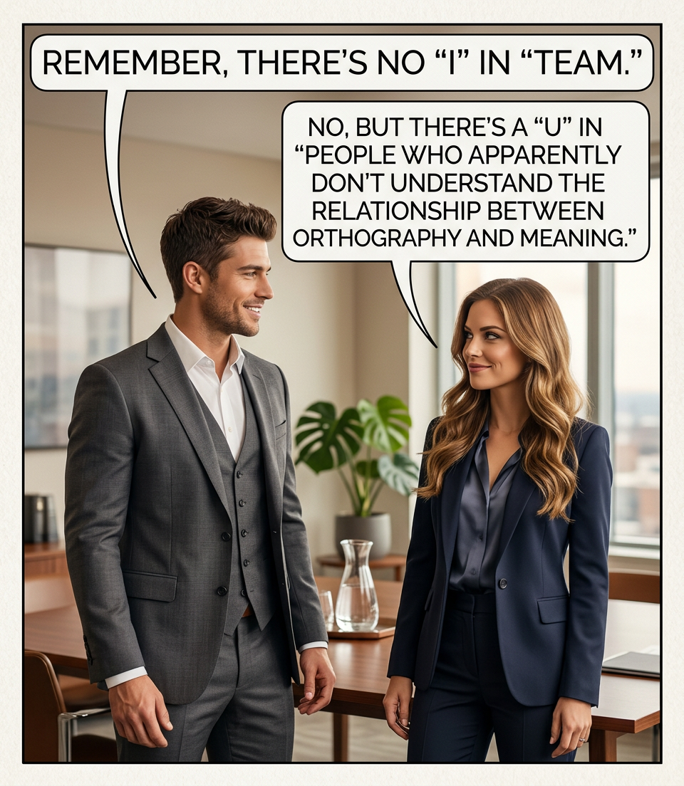 There's no "I" in "VOWELS".