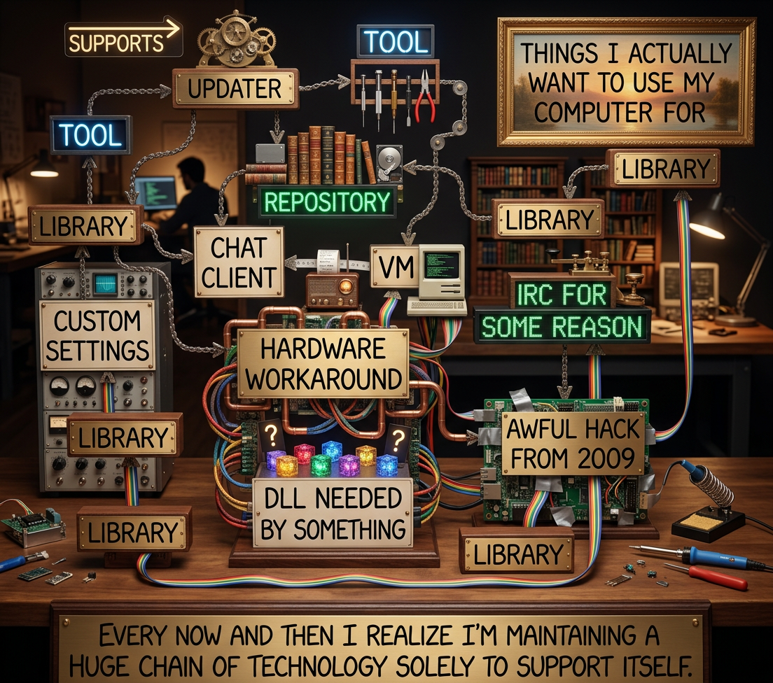 And when I think about it, a lot of "things I want to do" are just learning about and discussing new tools for tinkering with the chain.