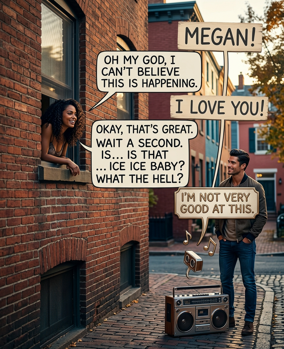 And she's gonna feel like a jerk when she realizes it was actually Under Pressure.