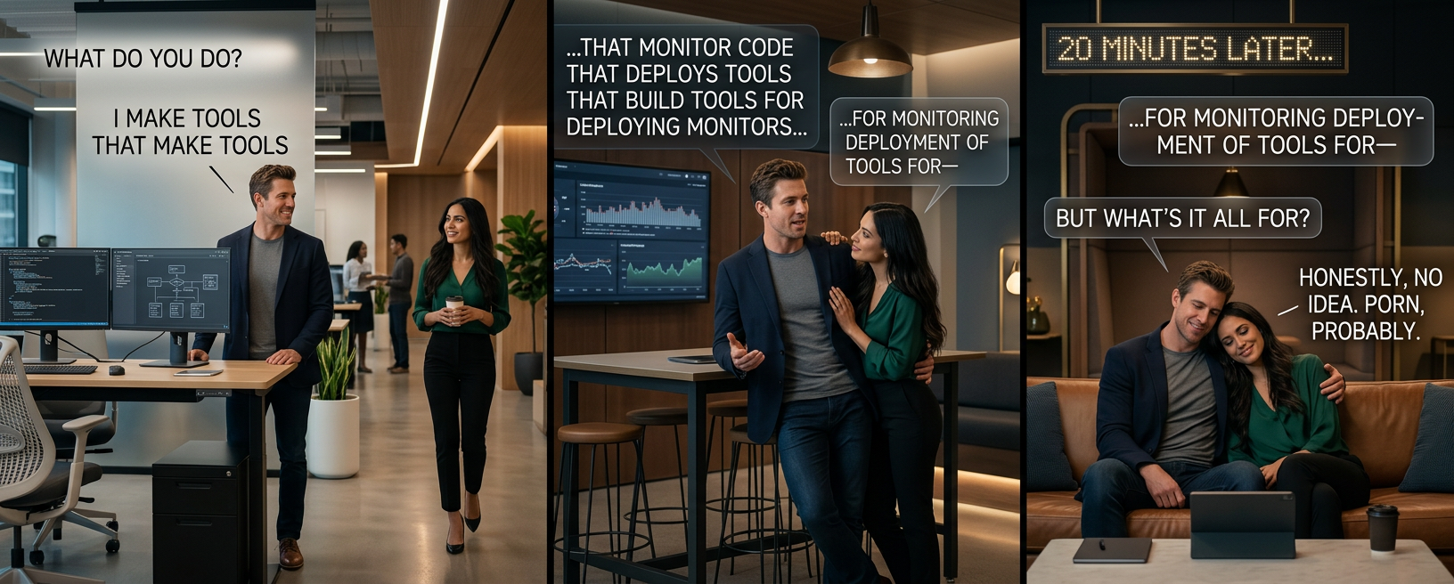 I make tools for managing job-hunting sites for people who make tools for managing job-hunting sites for people who make tools for ...