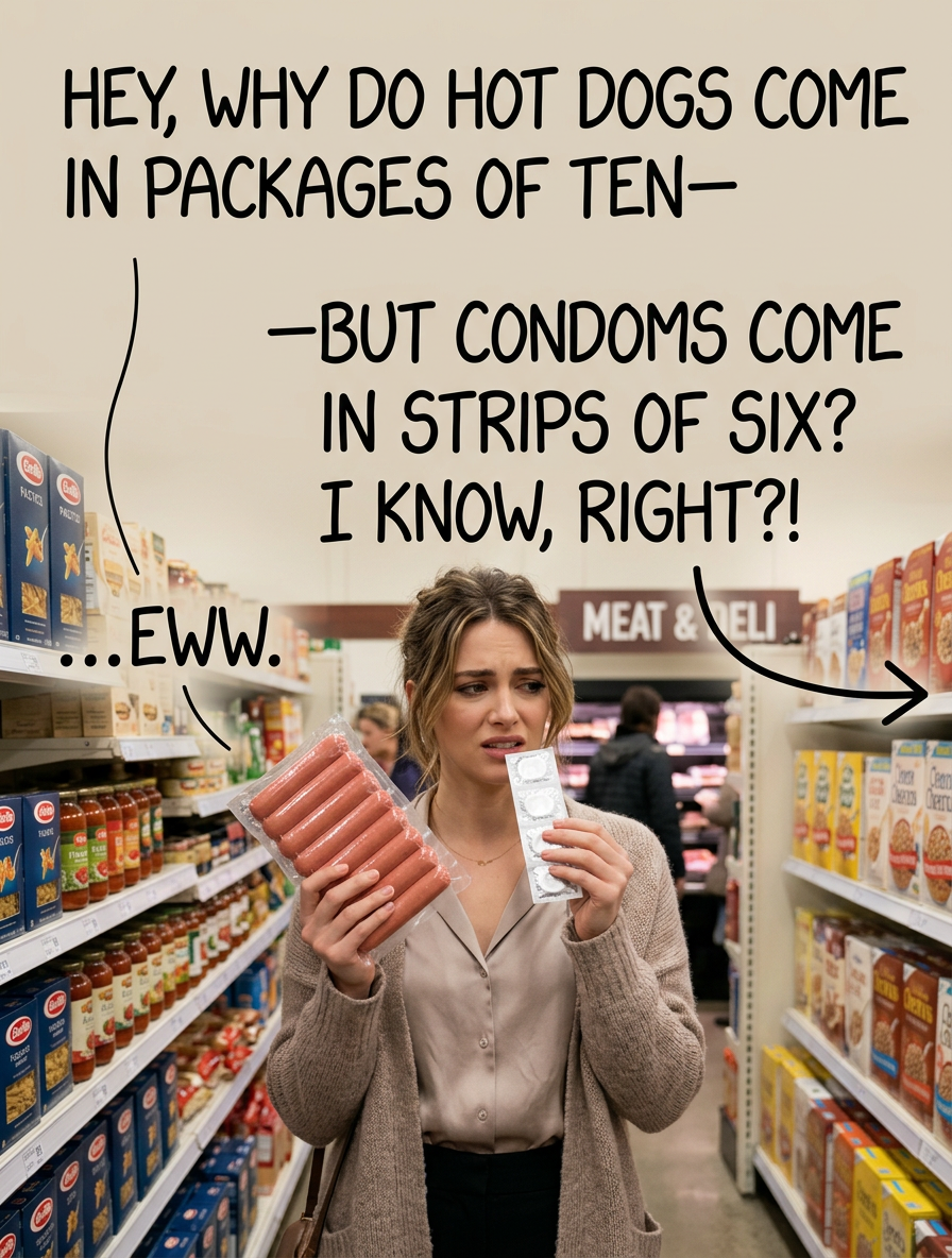 Okay, I'm just gonna order pizza, and let's never talk about this again.