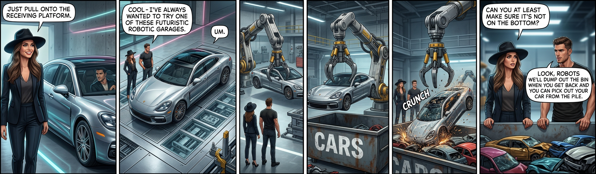 But listen, if getting your car out from under the pile is REALLY important to you, we do have an axe you can borrow.