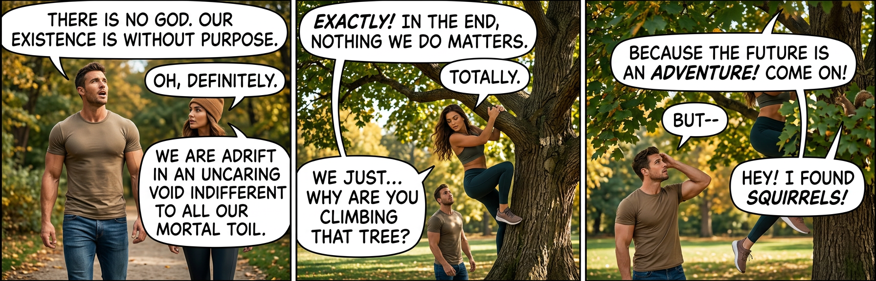 Why can't you have normal existential angst like all the other boys?