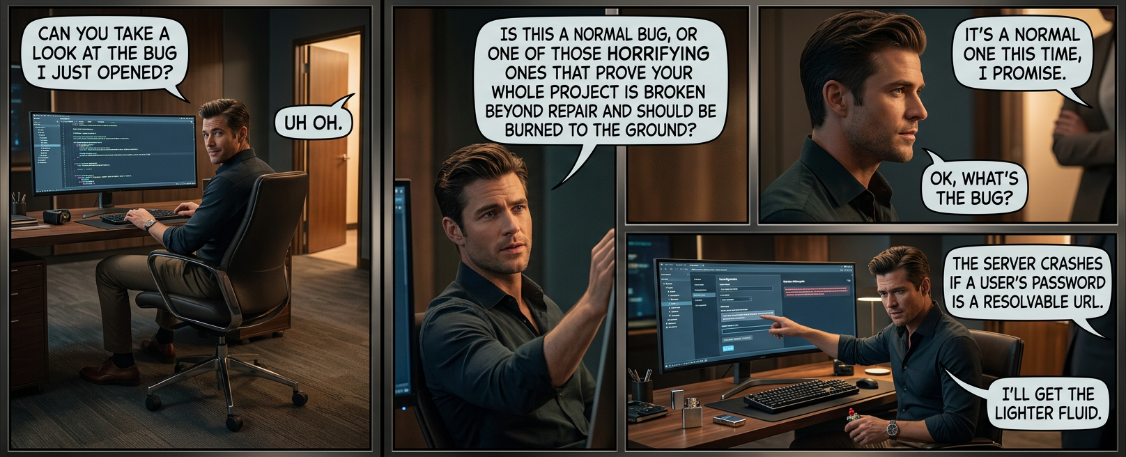 There's also a unicode-handling bug in the URL request library, and we're storing the passwords unsalted ... so if we salt them with emoji, we can close three issues at once!