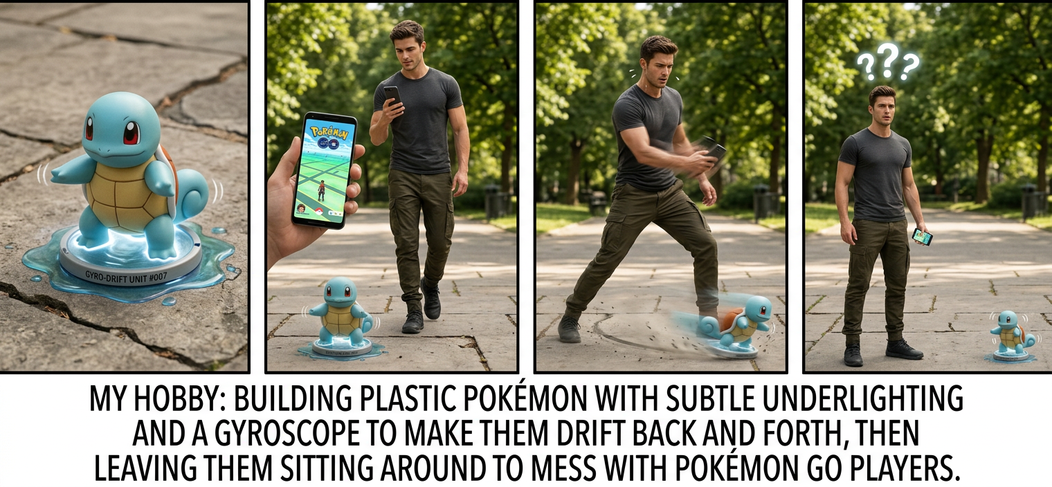 Still waiting for the Pokémon Go update that lets you capture strangers' pets.