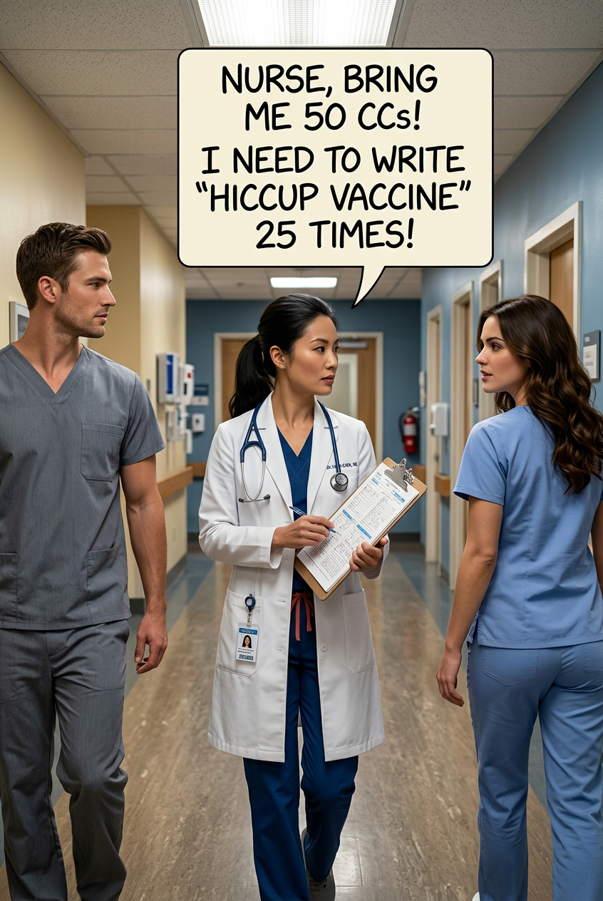 There's been a raccoon accident at an accordion bacchanalia! Double doses!