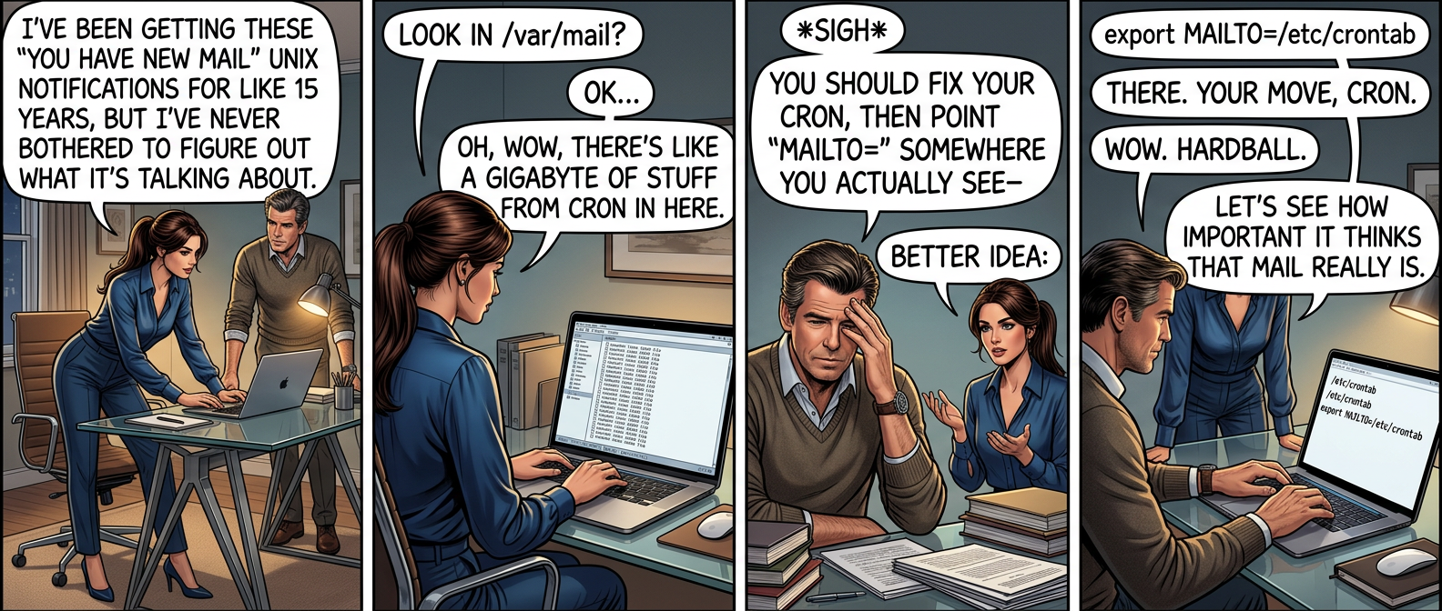 Take THAT, piece of 1980s-era infrastructure I've inexplicably maintained on my systems for 15 years despite never really learning how it works.