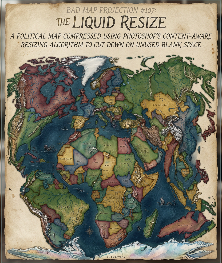 This map preserves the shapes of Tissot's indicatrices pretty well, as long as you draw them in before running the resize.