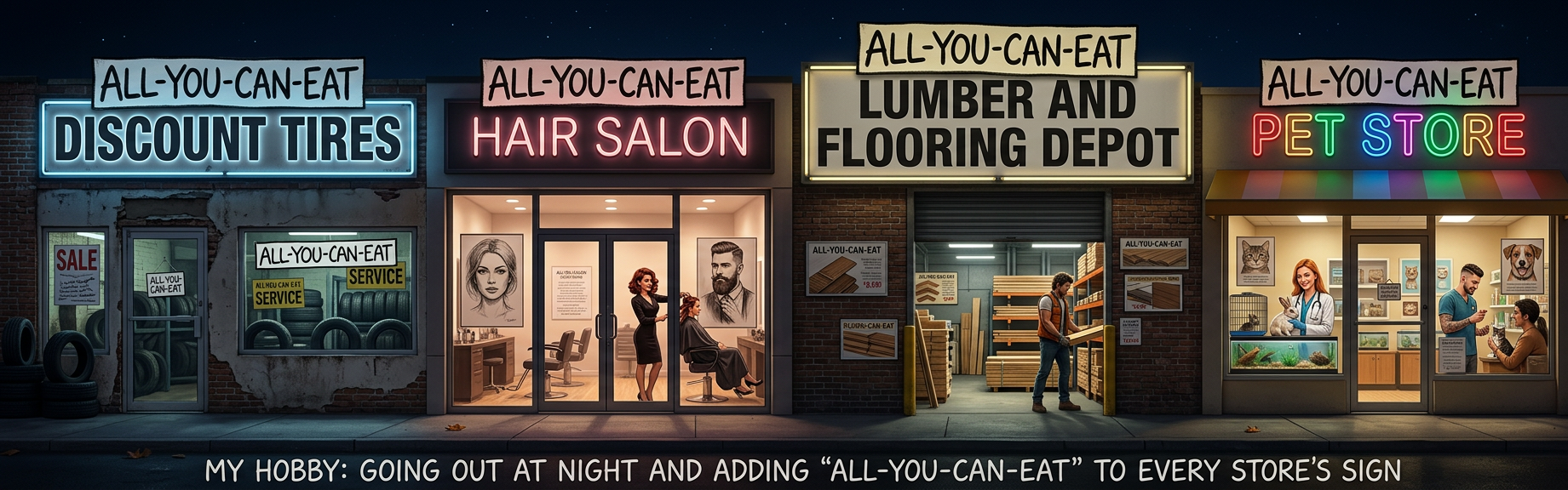 After my absent-mindedness resulted in a bad posterboard-related stomachache, I learned to do the sign-making place last.