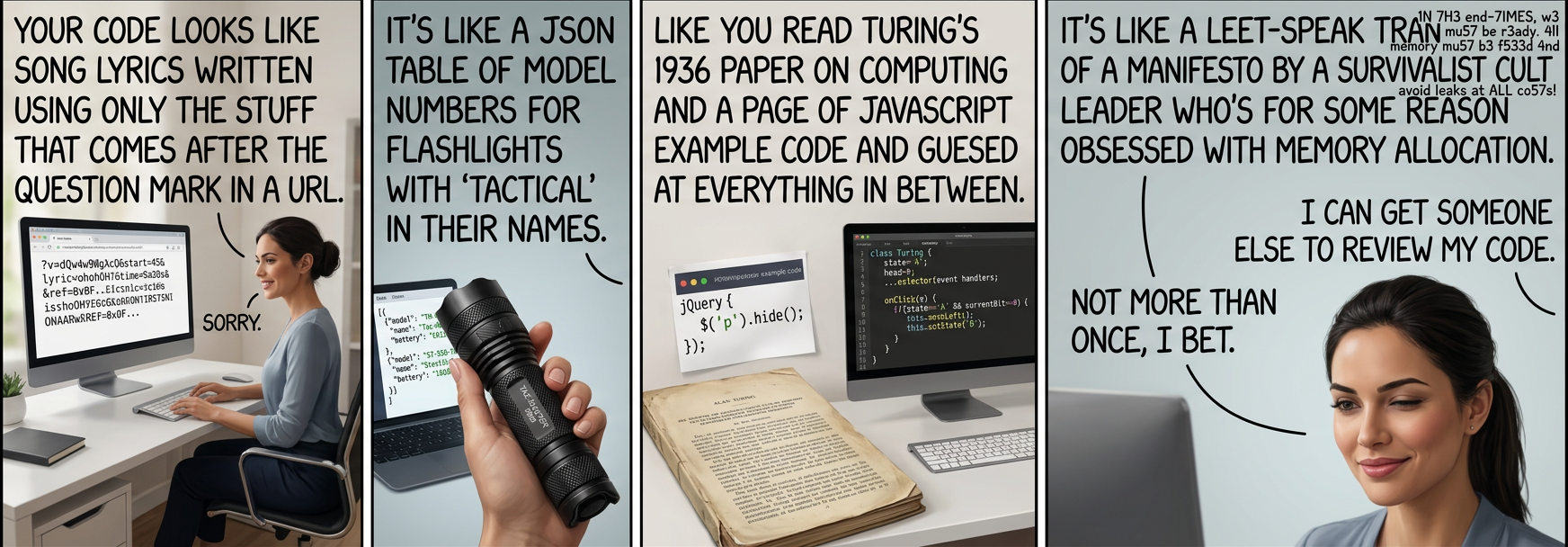 It's like a half-solved cryptogram where the solution is a piece of FORTH code written by someone who doesn't know FORTH.