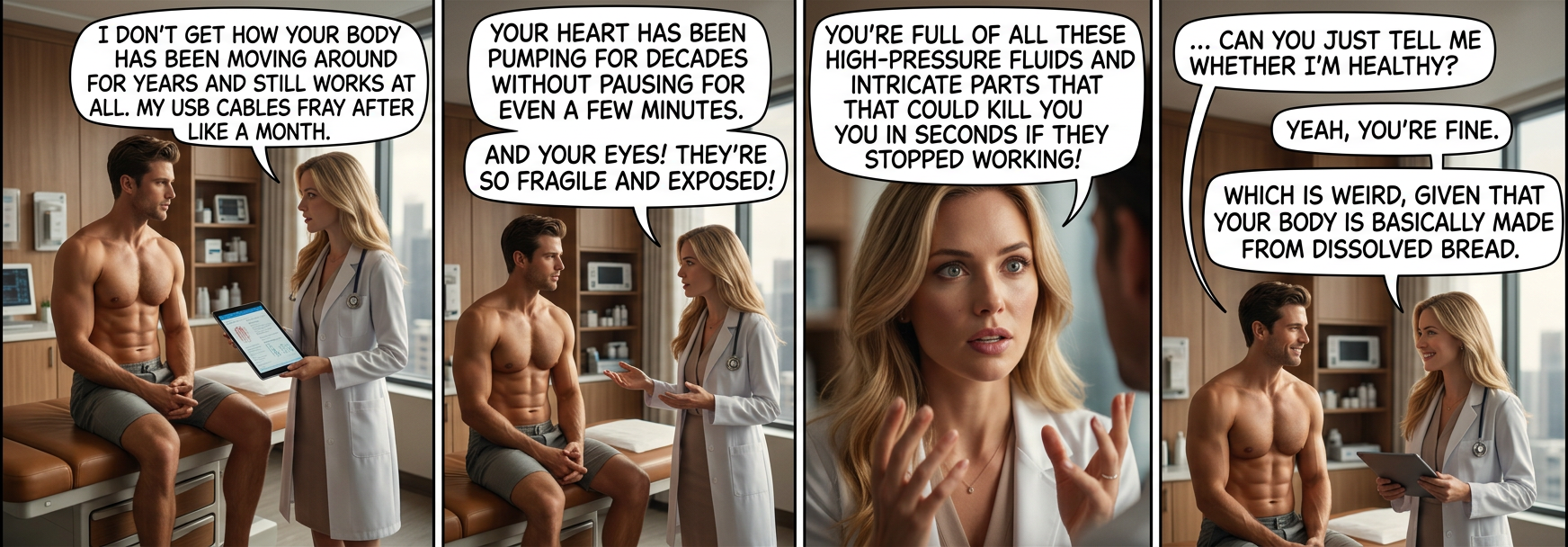 According to these blood tests, you're like 30% cereal.