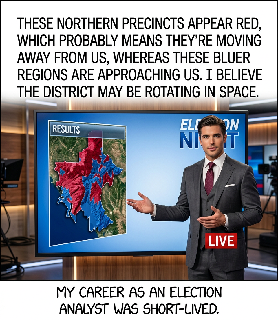 Luckily for my interpretation, no precincts were won by the Green Party.