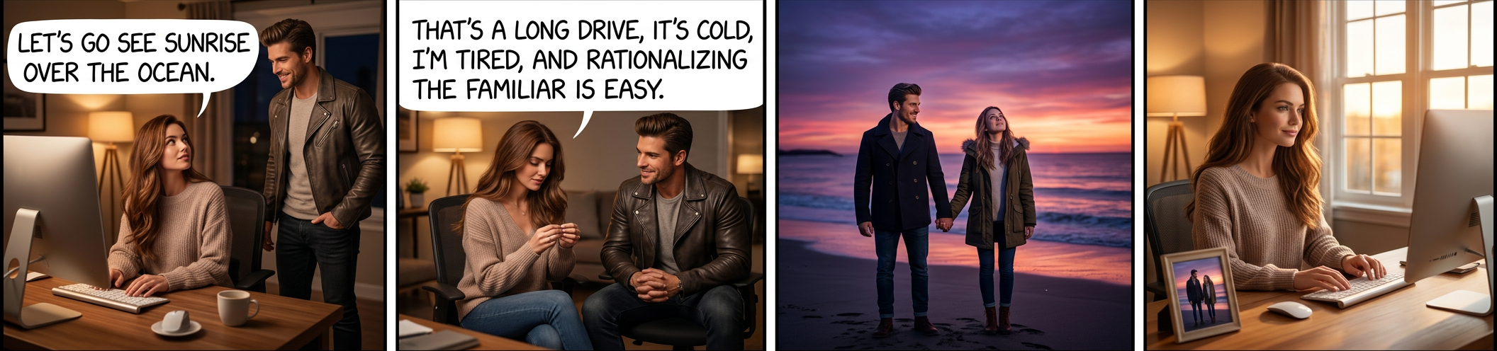 When I say we should do something sometime, I'm secretly hoping you'll say 'Why not now?'