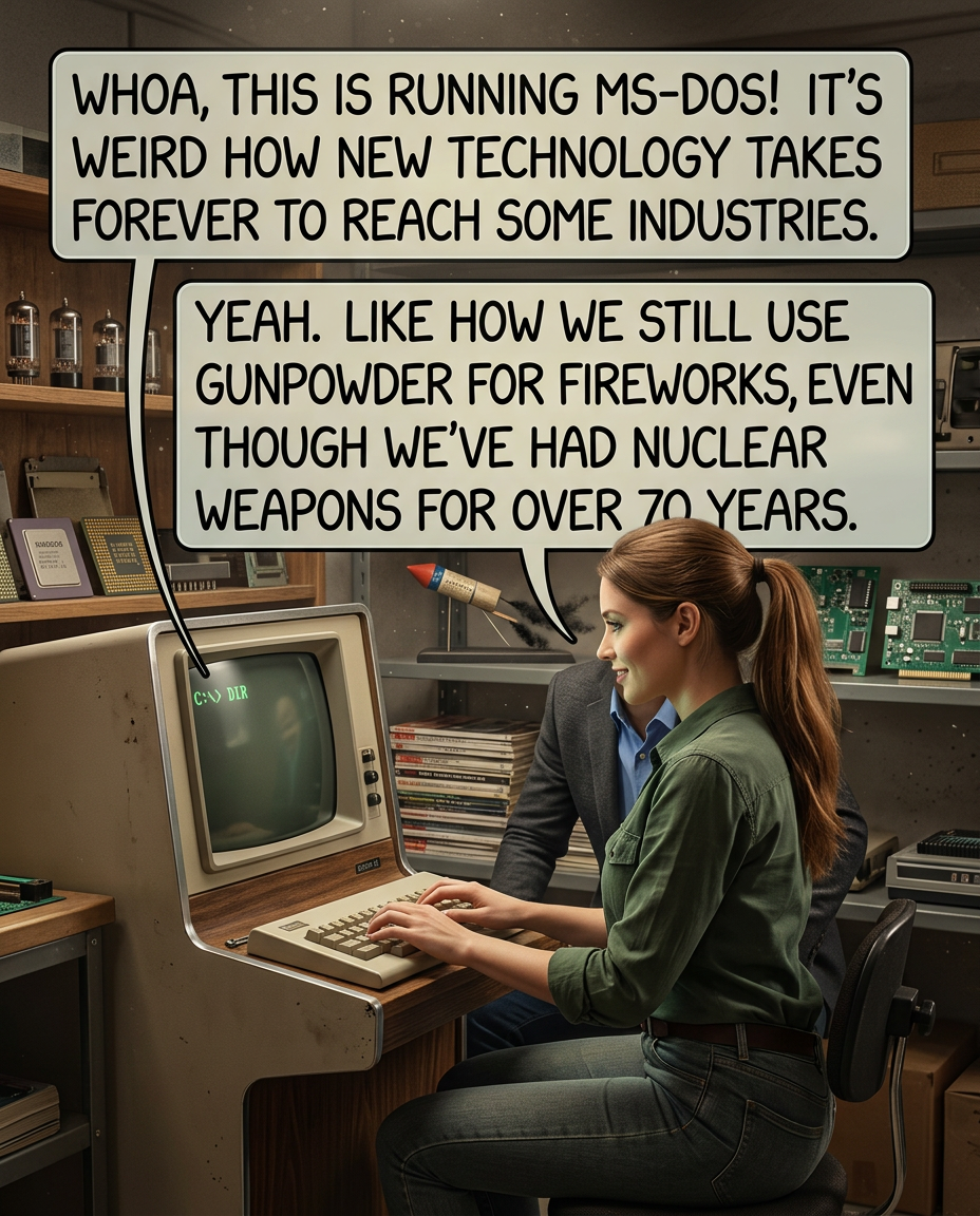And I can't believe some places still use fax machines. The electrical signals waste so much time going AROUND the Earth when neutrino beams can go straight through!