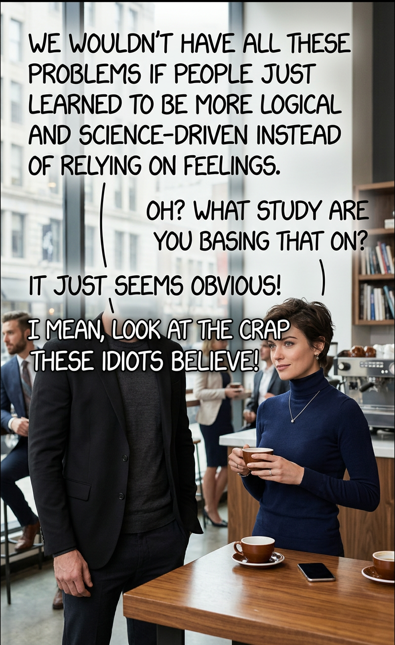 It's like I've always said--people just need more common sense. But not the kind of common sense that lets them figure out that they're being condescended to by someone who thinks they're stupid, because then I'll be in trouble.