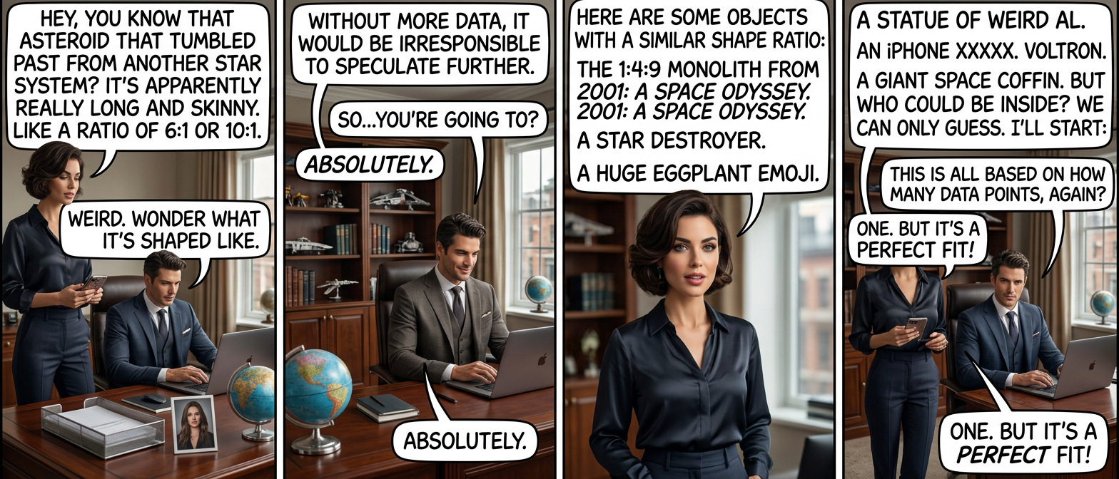 Every time we detect an asteroid from outside the Solar System, we should immediately launch a mission to fling one of our asteroids back in the direction it came from.