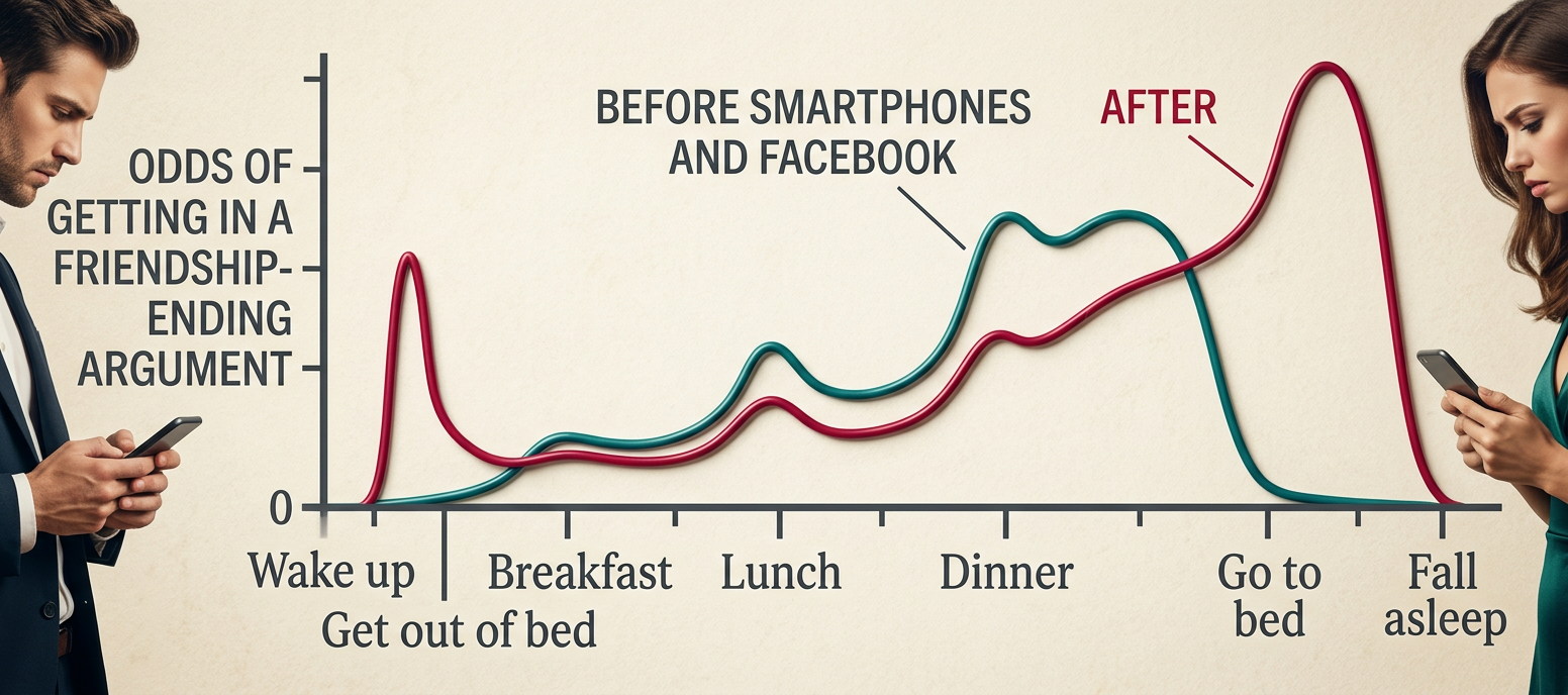 Of course, everyone has their own profile. There are morning arguers, hangry arguers, meal-time arguers, late-night arguers, and people who get in a meta-argument over what their argument timing is, dredge up examples of past arguments, and end up fighting over THOSE again as well.