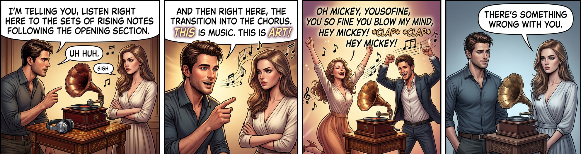 Oh, what a pity, can't you understand . . .