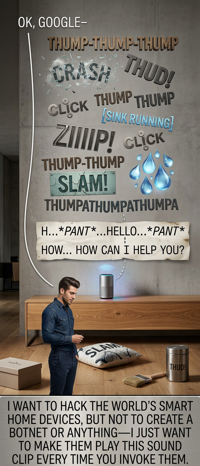 If you ask it to please turn off that feature, it apologizes a whole bunch and promises to try to be quieter, then switches to a slightly lower-volume version of the clip with "sorry!" after the louder sounds.