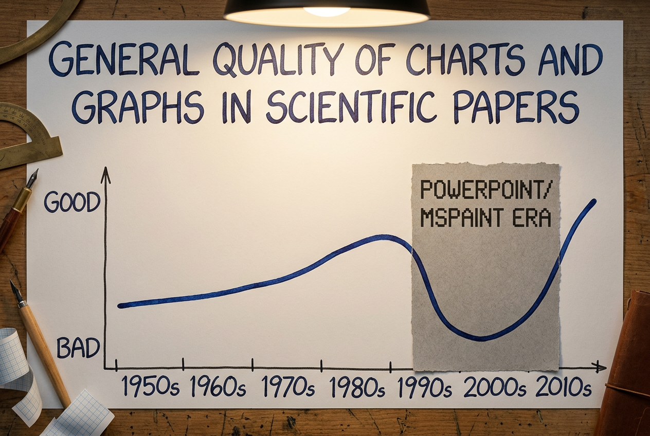 The worst are graphs with qualitative, vaguely-labeled axes and very little actual data.