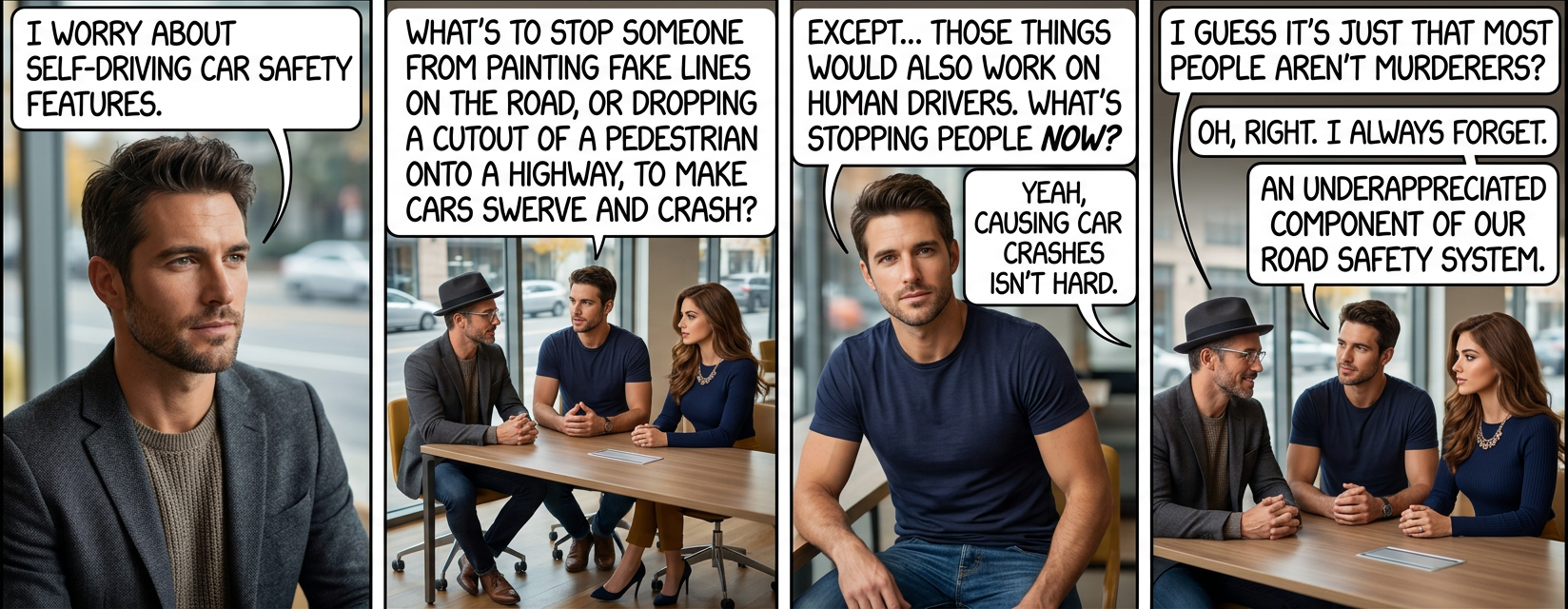 If most people turn into muderers all of a sudden, we'll need to push out a firmware update or something.