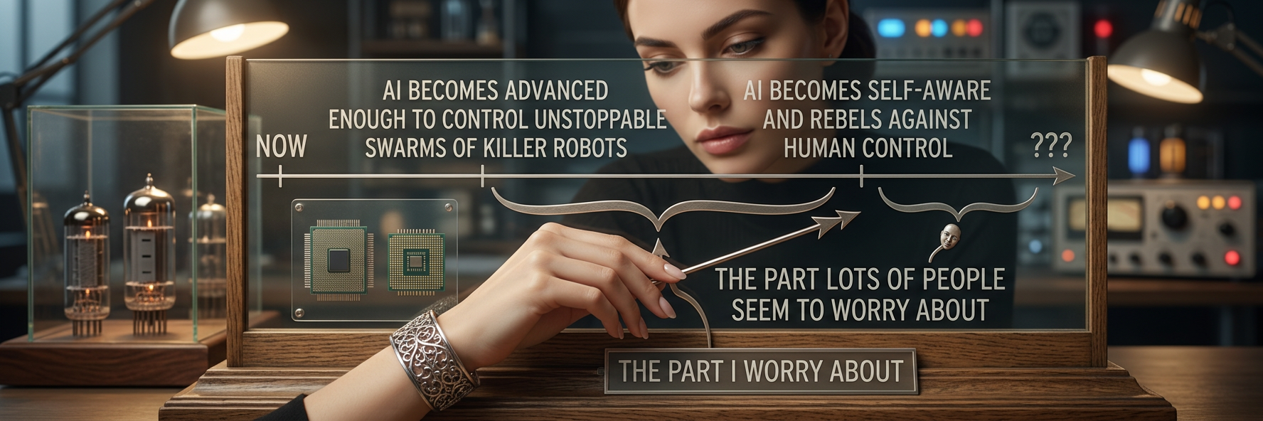 I mean, we already live in a world of flying robots killing people. I don't worry about how powerful the machines are, I worry about who the machines give power to.