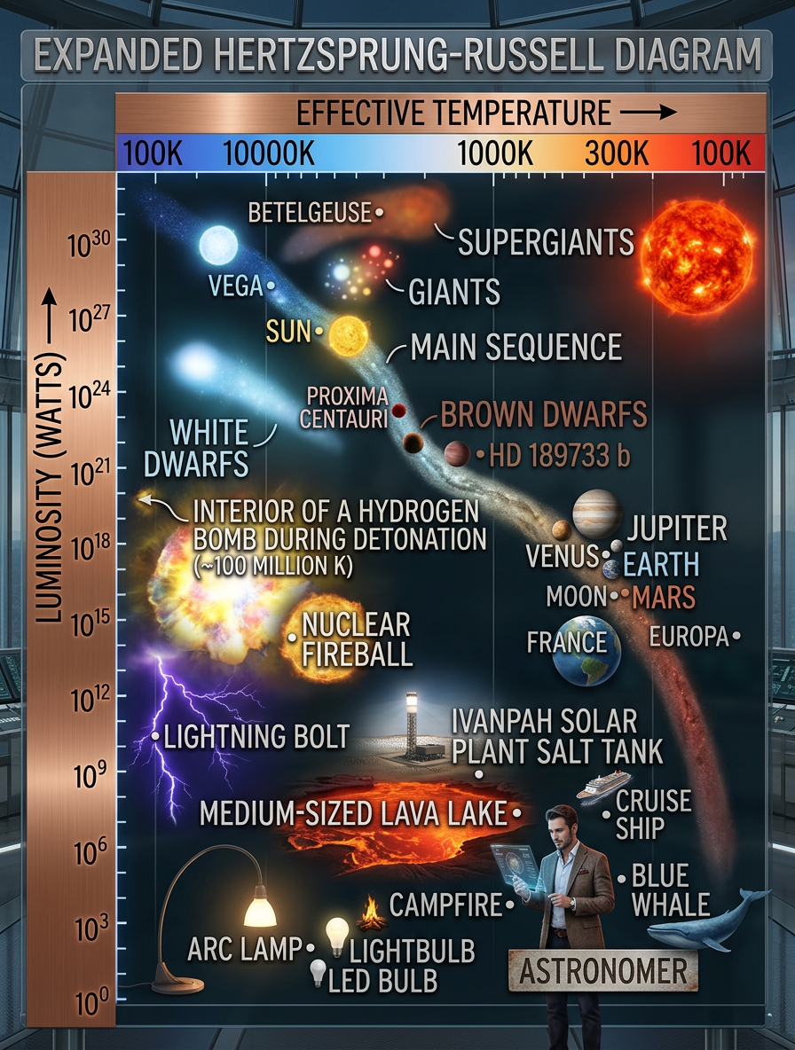 The Hertzsprung-Russell diagram is located in its own lower right corner, unless you're viewing it on an unusually big screen.