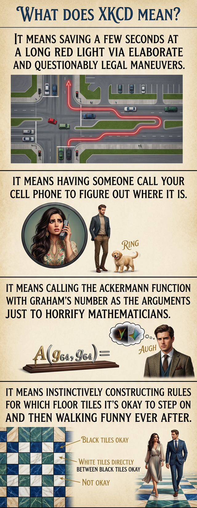 It means shuffling quickly past nuns on the street with ketchup in your palms, pretending you're hiding stigmata.