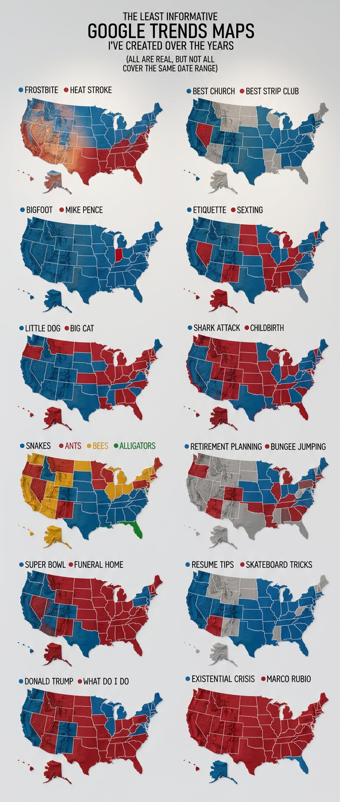 It's early 2020. The entire country is gripped with Marco Rubio fever except for Alaska, which is freaking out. You're frantically studying up on etiquette and/or sexting.
