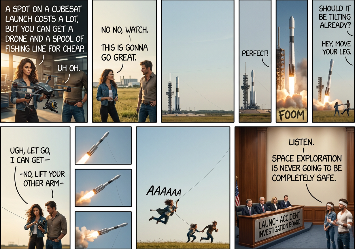 Luckily, the damages were partly offset by the prize money we got from accidentally winning the nearby water skiing championship tournament.